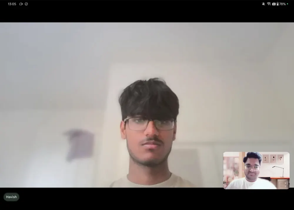 Live one-to-one coaching session with Havish