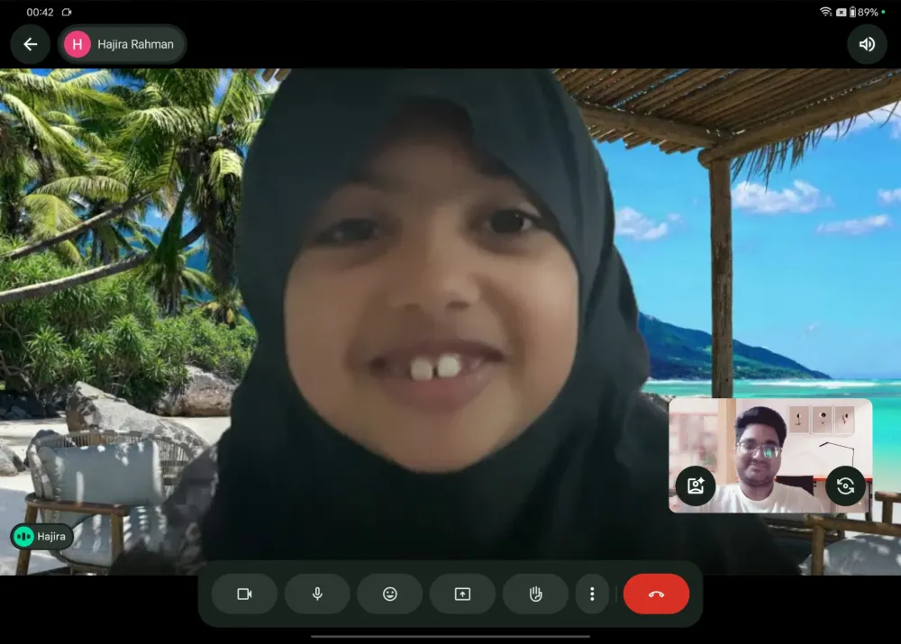 Live one-to-one coaching session with Hajira Rahman