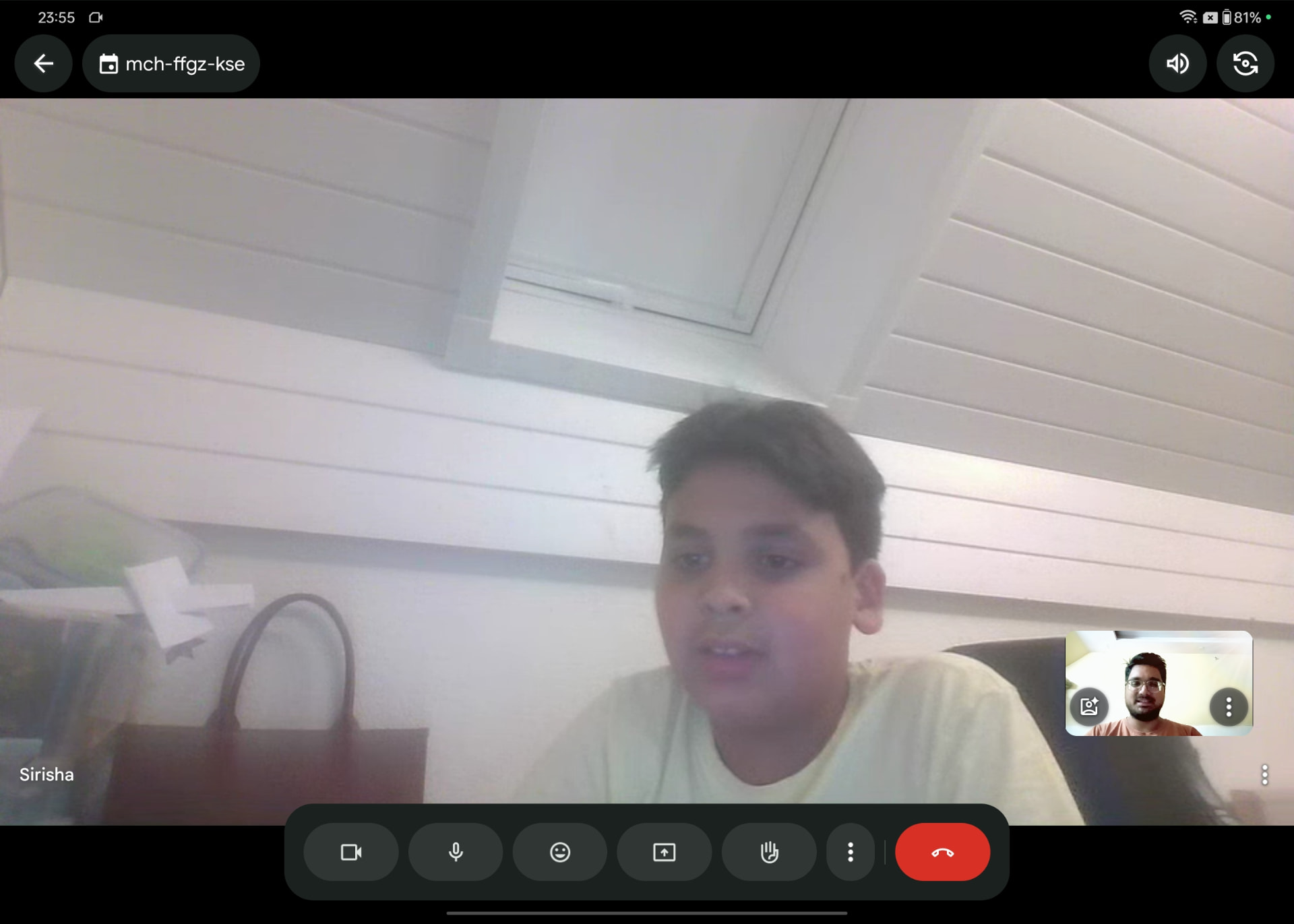 Live coaching session with Sirisha's son from Dulliken, Olten, Switzerland